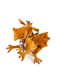 sigikid® - Kuscheltier Drache Fafner Wagner Festspiele 2025, BeatsTown , für Erwachsene und Kinder - Braun/Orange