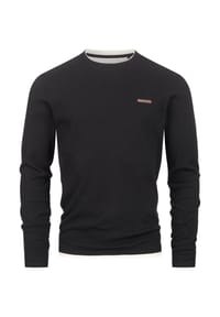 INDICODE - Langarmshirt INSigfinn - Black