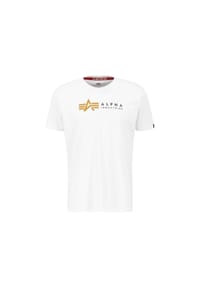 ALPHA INDUSTRIES® - T-Shirt ALPHA LABEL Kurzarmshirt - schwarz
