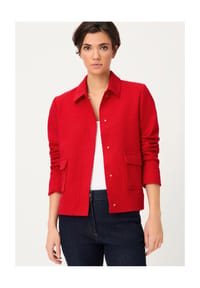 olsen - Übergangsjacke, Pattentaschen, für Damen - 20258 FRENCH RED