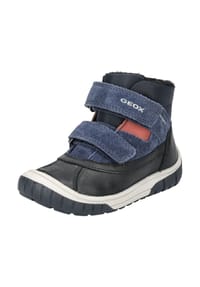 GEOX - Leder/Textil Stiefelette - Schwarz/Blau