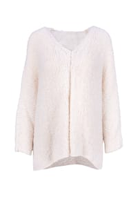 Seasons of April - Damen Strickjacke Oversize ohne Verschluss ROBIN Cardigan - Creme