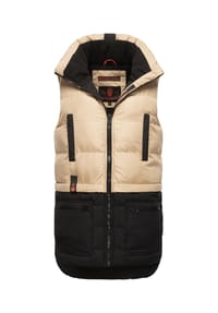 MARIKOO® - Steppweste Kiraraa - Beige-Black
