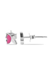Adelia's - Adelia's Mädchen Ohrstecker aus rhodiniertem 925 Sterling Silber mit Schmetterling - silber