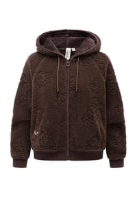 ragwear™ - Plüschjacke Taliana Emboss Y - Dark Choco