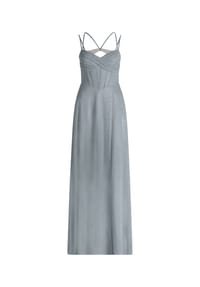 Vera Mont - Abendkleid im Glitzer-Look - Weiß/Grau
