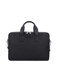 LACOSTE Chantaco - Chantaco Aktentasche Leder 39 cm Laptopfach - black