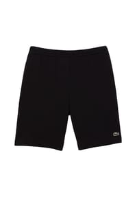 LACOSTE - Herren Sweatshorts - Shorts aus Fleece, Regular Fit, Logo, Baumwoll-Mix - Schwarz