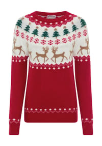 MANGUUN - Weihnachtspullover, für Damen - 1 FAIR ISLE 1