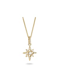 Thomas Sabo - Kette Stern mit weißem Zirkonia - gelbgoldfarben
