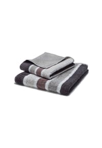 GRACE GRAND SPA - Duschtuch Premium in tollem Streifen-Design - Braun