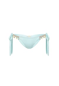 MODA MINX - Bikinihose Seychelles Tie Side Brazilian Bikini Bottom mit tollen Meeres-Anhängern - Blue