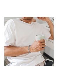 Adelia's Men Modern Essentials - Armband – Panzerarmband aus 925 Silber 19 cm - silber