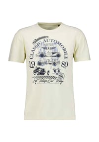RAGMAN - T-Shirt, Rundhals, für Herren - 254 ECRU