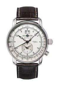 ZEPPELIN 100 JAHRE ZEPPELIN - Herrenuhr "7640-1" - BRAUN