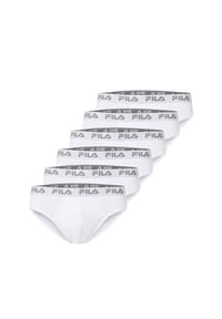 FILA - Slips Logo 6er-Pack mit elastischem Dehnbund und Markenlogo - Black