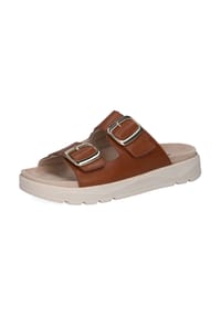 Caprice - Nappaleder Pantoletten - Cognac
