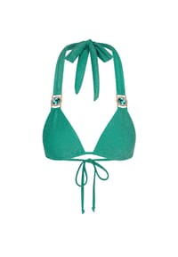 MODA MINX - Bikinioberteil Lumiere Amour Triangle mit tollem Steinbesatz - Candy Pink