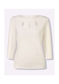Sieh an! - 3/4-Arm-Pullover - ecru