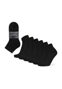 normani® - 6 Paar Kurzschaft Gesundheitssocken mit Komfortbund - Blau/Anthrazit/Schwarz