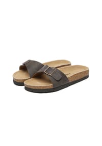 EVERAU® - Damen Leder Sandalen Swan - BROWN