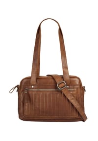 SPIKES & SPARROW® - Handtasche Echt Leder - cognac