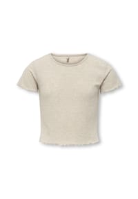 ONLY® - T-Shirt, Wellensaum, für Kinder - 177911 BLACK