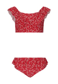 ZIGZAG - Bikini Tropical mit stylischem Rüschendesign und Sonnenschutz - Print 3597 Flowers