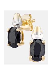 Diamant L'eternel - Ohrringe, mit Saphir, 375 Gelbgold - gold
