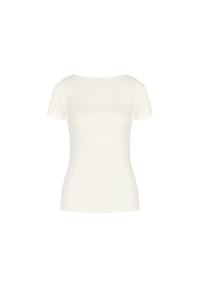 Triumph - Schlafanzug-Oberteil Beauty Layers, U-Boot-Ausschnitt, für Damen - 00GZ SILK WHITE