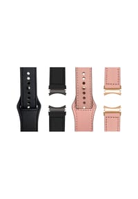WRISTR - Smartwatch-Armband (2-tlg. Set) Pin kompatibel mit Samsung Galaxy Watch - Grau / Braun
