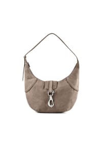 LIEBESKIND REC. SUEDE - Schultertasche, Leder, für Damen - NEUTRAL GREY
