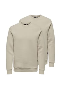 ONLY & SONS - Sweatshirt 2er Pack Ceres - Beige