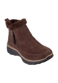 SKECHERS® - Boots "Easy Going - Cool Zip", Leder, für Damen - CHOC