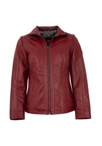 OTTO KERN - Damen Lederjacke Lammnappa rot - rot