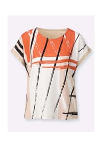 Witt - Druck-Shirt - orange-sand-bedruckt