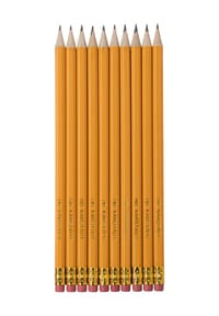 Karstadt Bleistifte 10er Set, mit Radierer, HB Bild 1