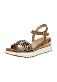 s.Oliver - Lederimitat Sandalen - Leopard