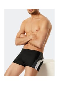 SCHIESSER - Badeshorts Aqua - schwarz