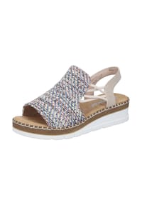 rieker - Textil Sandalen - Blau/Beige