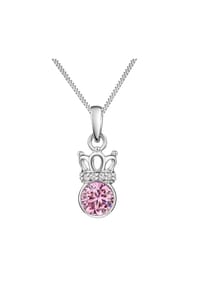 zeeme KIDS - Anhänger mit Kette 925/- Sterling Silber 6 Zirkonia - weiß