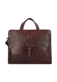 HAROLD'S Aberdeen - Aktentasche ABERDEEN Echt Leder, Made In Italy - braun