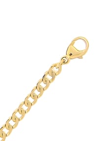 Adelia's - Adelia's Flachpanzerkette Armband 333 Gold ( 8K ) – Goldarmband - gold