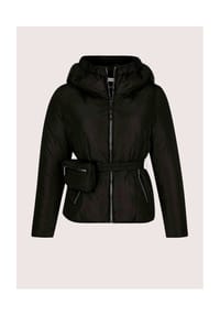 Alba Moda - Modische Steppjacke mit Gürteltasche - schwarz