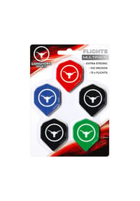 COFI - Longhorn Flights Multipack – 5 Sets Dartflights für Anfänger & Profis - Mehrfarbig Onesize