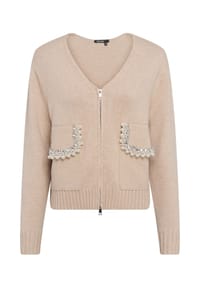 MARC AUREL - Strickjacke - biscuit melange varied