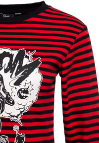 QUEEN KEROSIN Langarmshirt mit plakativem Vintage 50´s Pin-up 