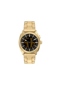 FOSSIL BIG TIC - Fossil Herrenuhr Machine Big Tic aus goldfarbenem Edelstahl, FS6157 - Gold