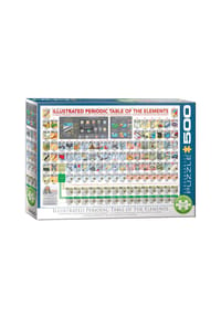 eurographics - Puzzle Illustriertes Periodensystem der Elemente, 500 Teile, 68 x 48 cm - 