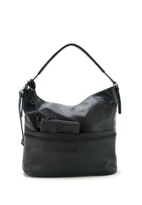 HARPA - Moderne Handtasche mit abnehmbarem Kosmetiktäschchen - Black